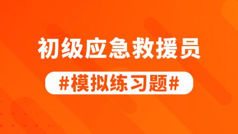 初级应急救援员模拟练习题 